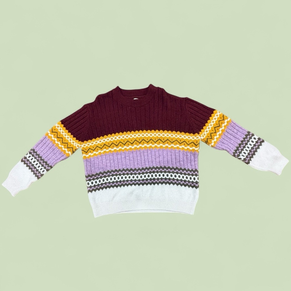 Urban Outfitters Women's‎ Knit Sweater Burgundy Purple Cozy Pullover Size L